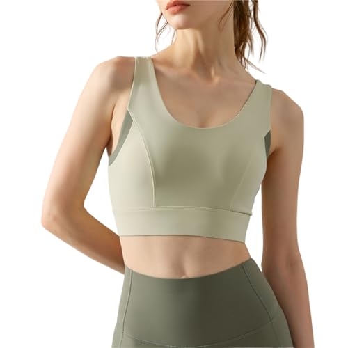 Sujetador deportivo mujer para yoga LHEZXS top sin costuras transpirable con hebilla