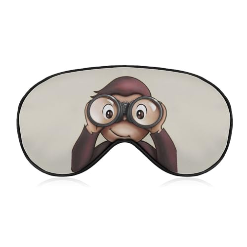おさるのジョージ アイマスク 睡眠アイマスク 目隠し 睡眠用 安眠グッズ 遮光 軽量 通気性 寝る時マス ク昼寝/仮眠/旅行に最適