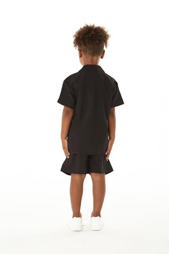 Matchable Family Hawaiian Luau Men Women Girl Boy Clothes in Watercolor Orchid in Black Pink3