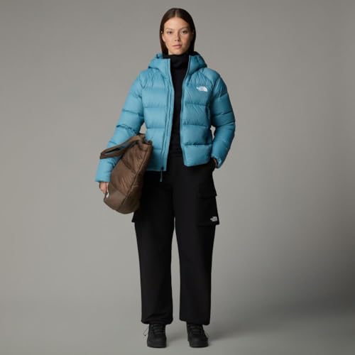 The North Face Women's Hyalite Down Hoodie Jacket, Algae Blue, XL - Image 3