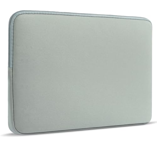 Image of Adiwo Laptop Sleeve for 15 Inch, 360° Protective Puffy Laptop Sleeve, Two-Way Metal Zipper, Hidden Stitching, Compatible with 15 Inch MacBook, Asus, Dell, HUAWEI, iPad Pro/Air, Grey