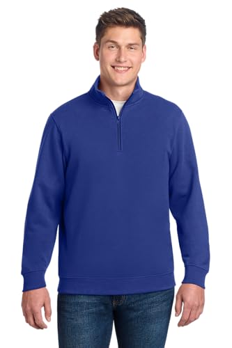 SPORT-TEK Unisex Quarter Zip Sweatshirt True Royal