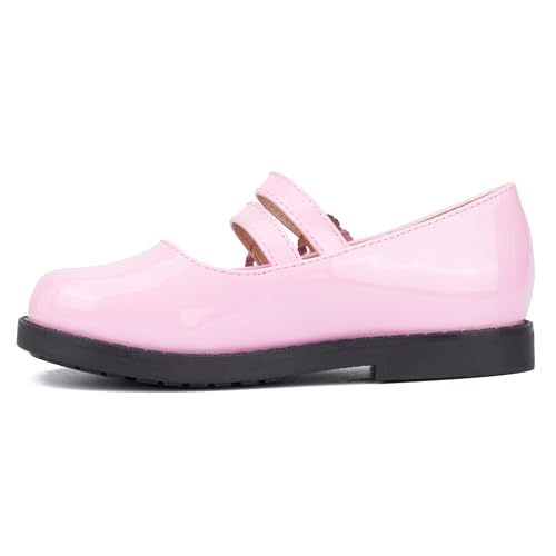 Olivia Miller Girls Toddler Lovely Nite Maryjane, Round Toe Flats, Thermoplastic Rubber Outsole3