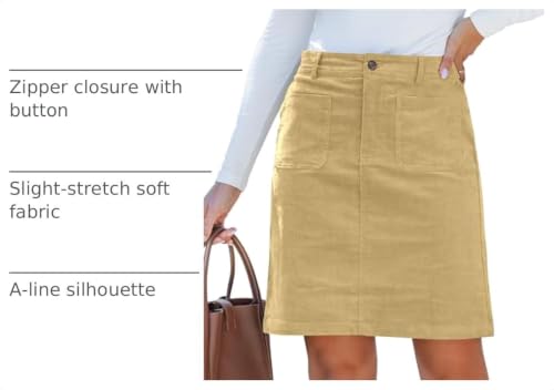 luvamia Women's High-Waisted Corduroy Skirt - 13.19- 17.99 w/ Code + 40% Off Code OP43OJIK - image 4