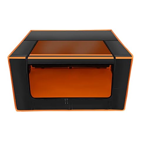 Twotrees Laser Engraver Enclosure, Fireproof and Dustproof Protective Cover for Most Laser Engraving Machine, Insulates Against Smoke and Odor, Noise Reduction, with Smoke Filter,800x800x400mm Cover