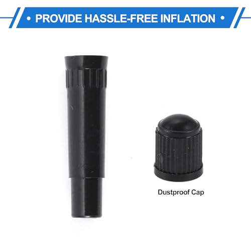 Image of Motoforti 5 Set 39mm Tire Valve Extension with Dustproof Cap Universal Plastic 180 Degrees Tire Valve Stem Extension for Most Cars Truck