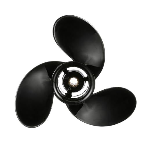 Image of Quicksilver Black Diamond 3-Blade Aluminum Propeller for Mercury and MerCruiser Engines