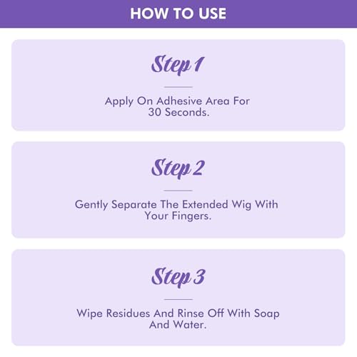 Image of Dolahair Lace Glue Remover for Lace Wigs, Tape-in Extensions Remover, Double-Sided Extension Tape Remover