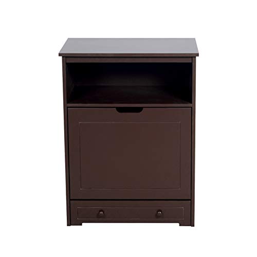 Facilehome Dog Food Storage Cabinet, Wooden Dog Food Storage Container and Feeding Station, pet Feeder Station with 2… - Image 6