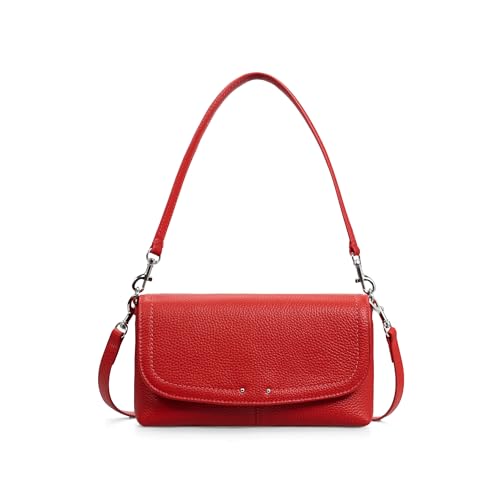 Image of befen Genuine Leather Small Crossbody Bags for Women, RFID Leather Purse | Small Crossbody Purse with Built in RFID Wallet,Trendy Cell Phone Purse Shoulder Handbag