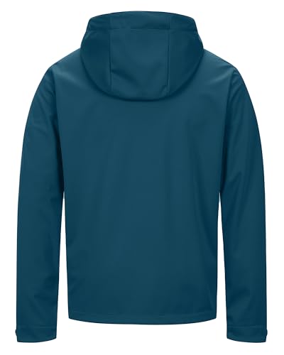 Image of 33,000ft Men's Softshell Jacket with Hood Waterproof Windbreaker Lightweight Rain Shell Jacket for Outdoor Hiking Travel