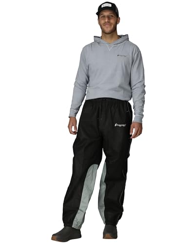 Frogg Toggs FT83133-01LG Road Toad Reflective Rider's Pant, Black