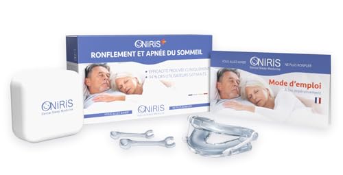 ONIRIS – Orthèse Anti Ronflement - Validé Cliniquement pour l Apnée Du Sommeil - Made in France - Gouttière...