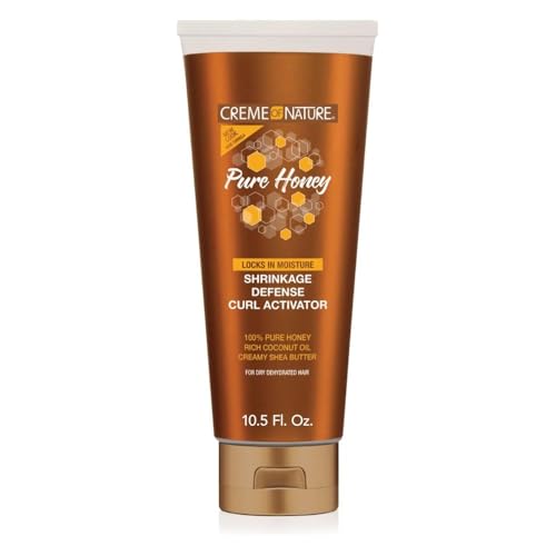 Creme of Nature - Pure Honey Activador de Rizos, con Miel Pura, Aceite de Coco y Manteca de Karité, Define, Alarga y Prolonga los Rizos, Sin Aclarado, para Pelo Rizado - 310 ml