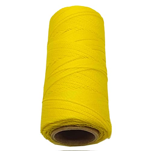 Linhasita Waxed Thread 100 g / 170 m Polyester 1 mm Thick Macrame, 30 Colours Lemon Yellow, 170 metros / 100 gr - Image 2