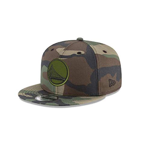 New Era Golden State Warriors Woodland Camo 9Fifty Adjustable Snapback 950 Camouflage Cap