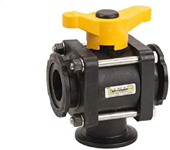 Banjo 2" 3-Way Bottom Load Poly Manifold Ball Valve MV200BL