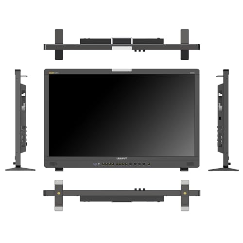Image of LILLIPUT UQ31 31.5-Inch 4K Production Monitor with HDR, 3840x2160 Resolution, 1000 Nits Brightness, 12G-SDI and HDMI 2.1 Inputs, Waveform Tools, Battery Plate (UQ31-ABBP with Gold Mount Plate)