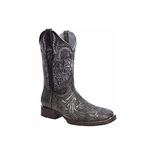 Joe Boots Men's Western Boots: Square Toe Cowboy & Rodeo Boots in Genuine Leather 569