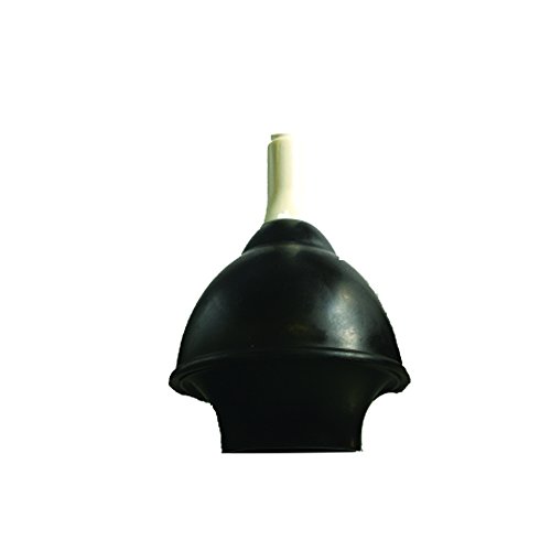 Image of Plumb Tech PLN07 Toilet Plunger, 4-1 /2 inch Cup 4 inch Brush and Caddy, Black /White