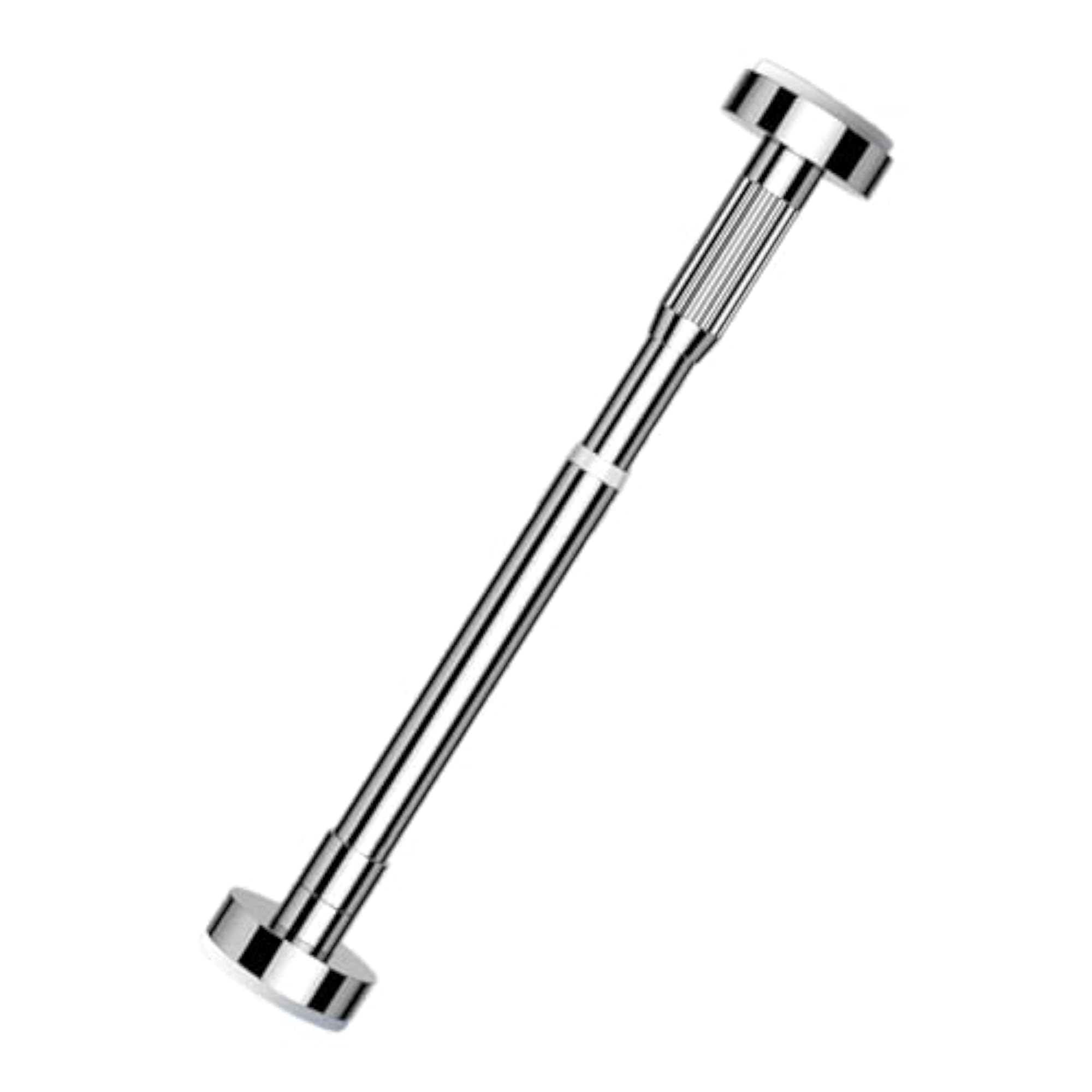 Adjustable Closet Rod for Hanging Clothes, Silver