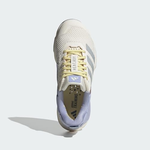 Image of adidas Women's Dropset 3 Training Shoes, Chalk White Halo Silver Violet Tone, 7 US