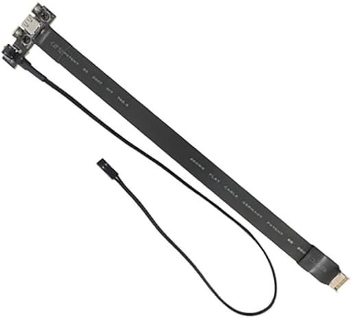 USB 3.2 3.1 Gen2 Front Panel Header 10G High-Speed Type E Male to Type C Female Expansion Cable Motherboard FPV FPC Flat Wire (Type E-C Flat 25cm)