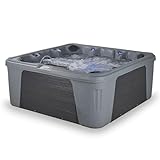 Palm Beach Outdoor Hot Tub, Fits 7 Adults, 30-Jets, Built in Ice Bucket, Free Cover & Filter, Great for After Workouts & Relaxation with Family/Friends