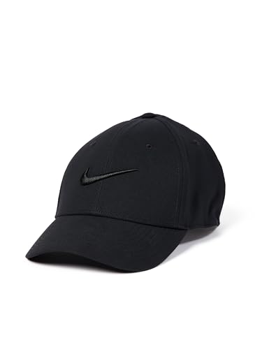 Nike Casquette Swoosh Dri-Fit Club structurée Unisexe pour Adulte, Noir/Noir, Medium-Large