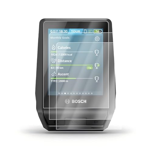 Besudo 3 pellicole protettive per display Bosch Nyon, in vetro temperato, protezione contro acqua e graffi, durezza 9H, pellicola protettiva HD trasparente