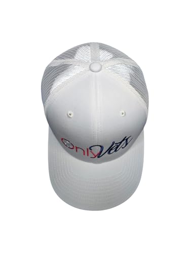 Image of USA Only Vets Hat Flag Veteran Hat for Men Women, Funny Embroidered American Army Military Baseball Cap