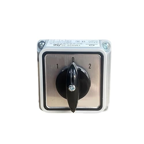 Interrupteur rotatif inverseur YMW26-20/3M triphasé 20A avec boîtier étanche