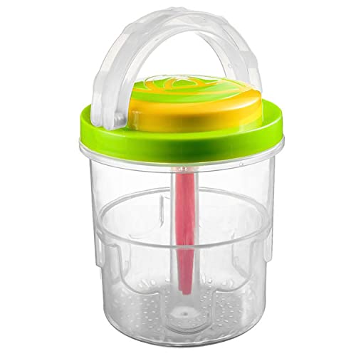 Einlegeglas für Essiggurken, Pilze, Oliven, Fisch, 1400ml, Plastik Behälter zum Einlegen Cover