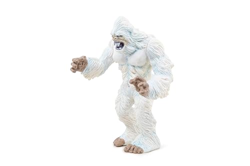 Papo - Yeti Figur - Handbemaltes abscheuliches Schneemann-Spielzeug für Kinder ab 3 Jahren - Fantasy-Eismonster mit verschneitem Fell und Krallenhänden - robuster Kunststoff - Mittelalterliche