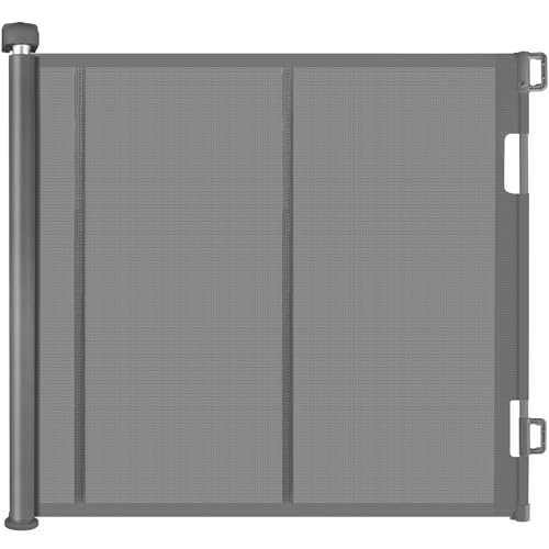Retractable Pet Gate, 140 cm, Grey