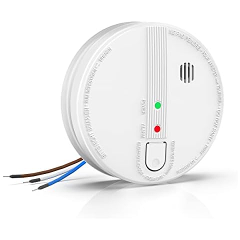 Jemay Wired Smoke Alarm with 10-Year Life Cover