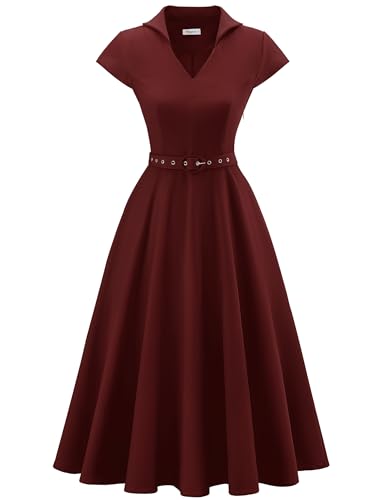 Wedtrend Kleid Damen Elegant Cocktaikleid Abendkleider Lang Elegant Für Hochzeit Swing Festliche Kleider Für Damen Rockabilly Kleider...
