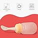 Pigeon Baby Weaning Spoon with Squeeze Bottle, Baby Feeding Dispensing Spoon - Easy Feeding Solution for Babies 6 Months and Up, 4 Oz, with Cleaning Brush