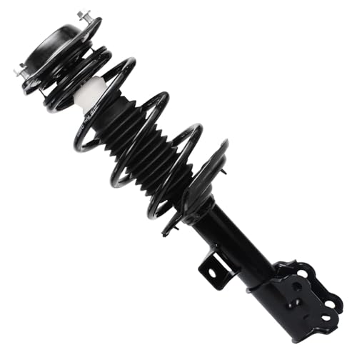Image of Detroit Axle - 4pc Front Struts Rear Shock Absorbers for 2011-2016 Hyundai Elantra 2012 2013 2014 2015, 2 Front Complete Struts w /Coil Spring Assembly 2 Rear Suspension Shock Absorbers Replacement