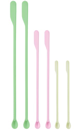 Makeup Spatula Set - 6 Pack Silicone Scrapers