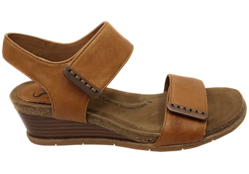 Sofft Women's Verdi II Wedge Sandal, Luggage, 10