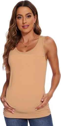 IKKAI Women The Ultimate Camisole Skin Feels Cool and Cold Maternity Camisole for Women | High-Waist| Pack of 1 (XL, Skin) - Image 2 thumbnail