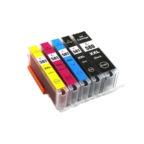 Cartouche d'encre PGI 580 CLI 581 anti-bavure compatible TR8550 TS8150 pour texte net