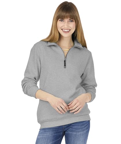 Image of Charles River Apparel Unisex Crosswind Quarter Zip Sweatshirt