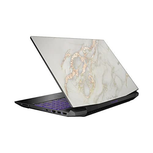 Autocollant vinyle marbre or pour HP Pavilion 15.6 skin de protection