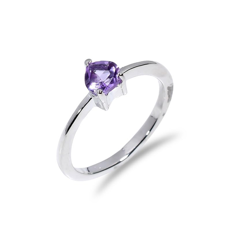 Bague améthyste rose taillée main, un bijou de douceur naturelle