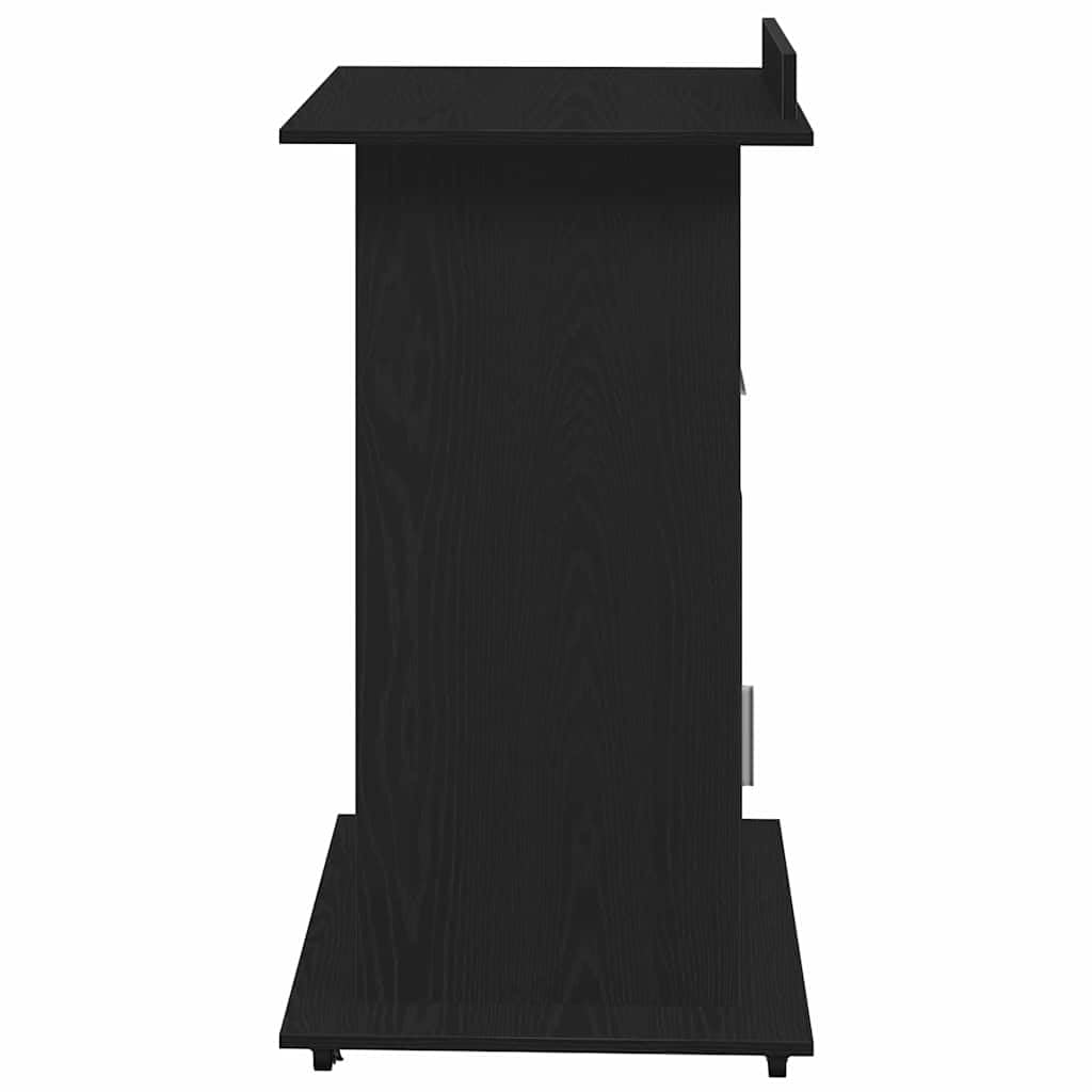 Podium Schreibtischorganizer aus Holzwerkstoff in Schwarz Eichen-Optik 55 x 55 x 107 cm mit praktischen Regalen und Schubladen für effiziente Büroorganisation