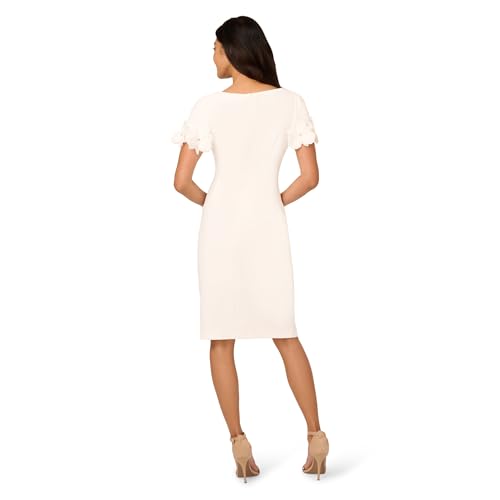 Image of Adrianna Papell Knit Crepe Short Dress