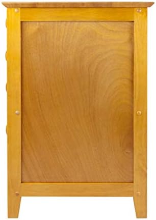 Ergode Wood Studio Home File Cabinet | Durable & Timeless Design | Ample Storage for Files & Office Essentials | Legal & Letter Size | Solid Wood & Composite | Honey Finish