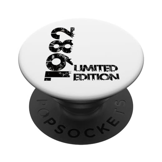 Edición limitada 1982 Cumpleaños 1982 Nacido 1982 Vintage PopSockets PopGrip Intercambiable